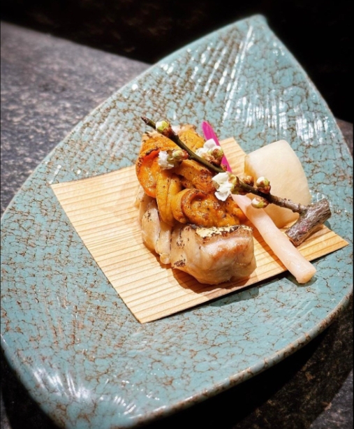 西京春魚配海膽